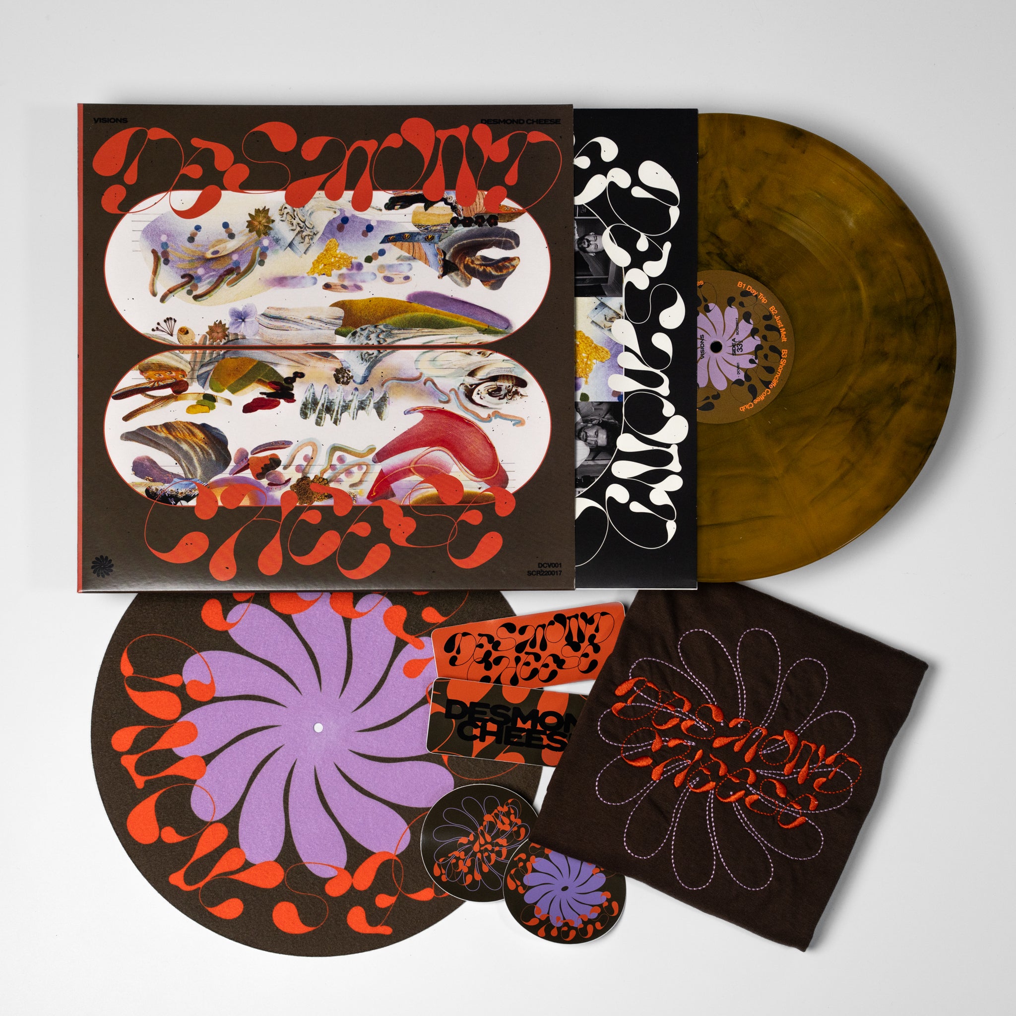 Desmond Cheese 'Visions' Bundle - Record, Shirt and Slipmat