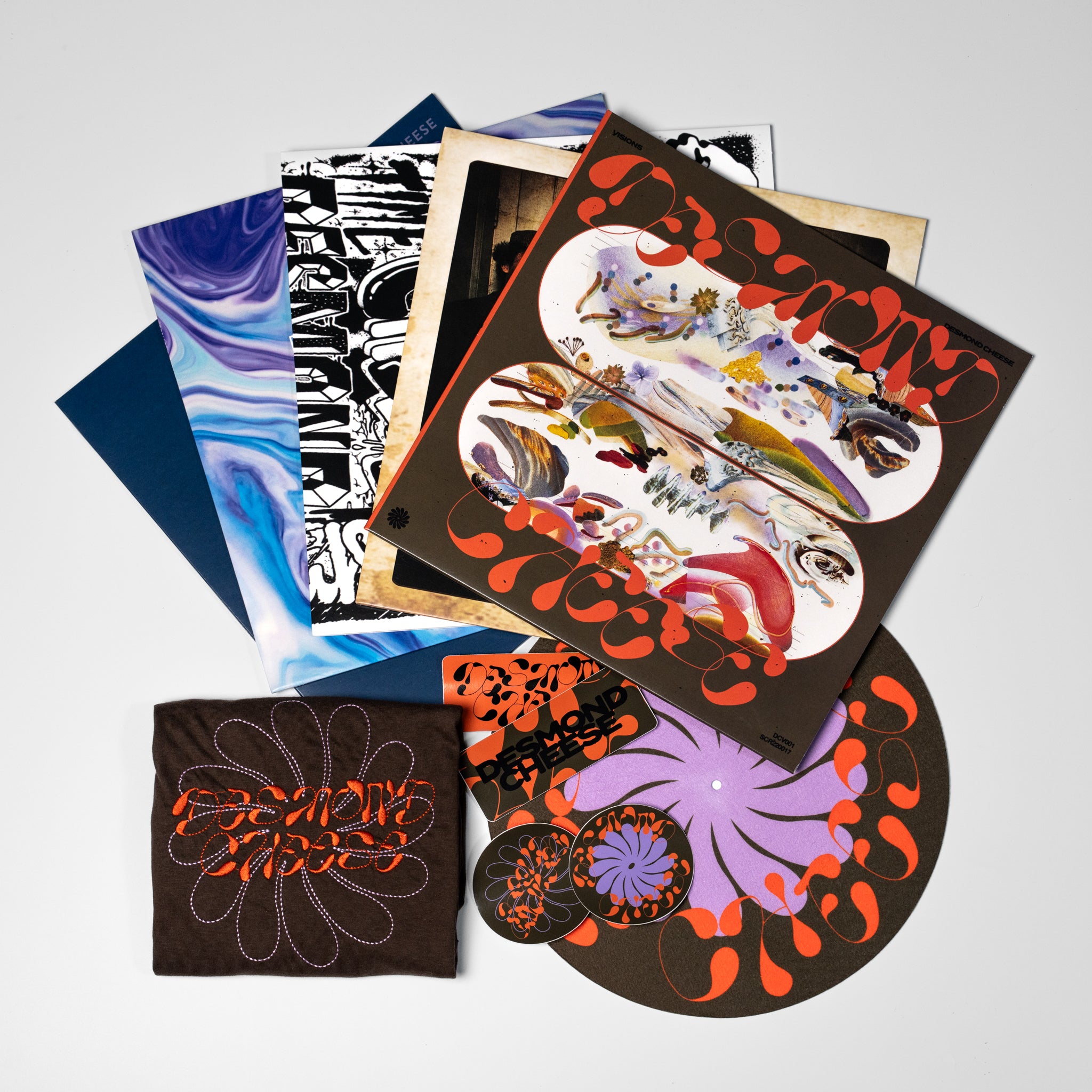 Desmond Cheese Big Bundle - Full Discography, Slipmat, Shirt and Stickers